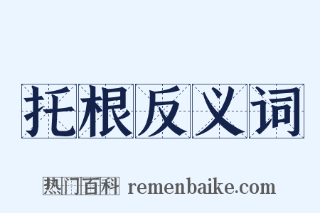 托根反义词是什么意思的图片